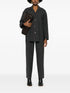 mélange-effect trousers
